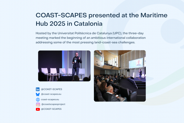 COAST-SCAPES presented at the Maritime Hub 2025 in Catalonia